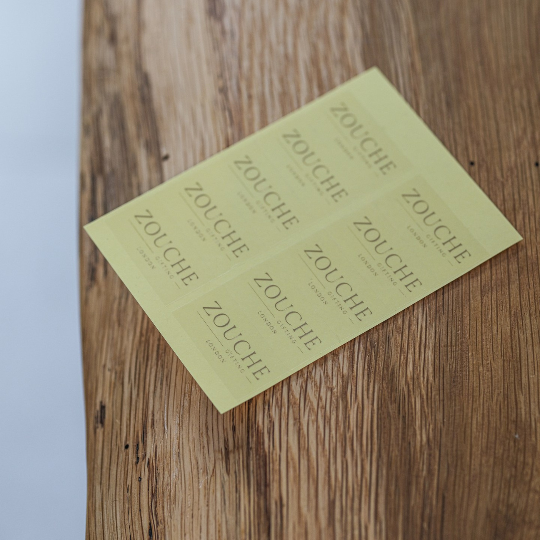 Gift wrapping stickers